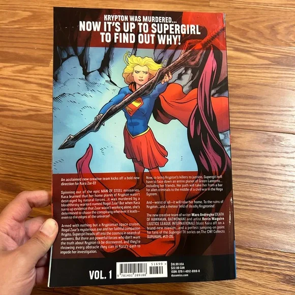 DC Supergirl Comic with Red and Blue Costume - Picture 2 of 2
